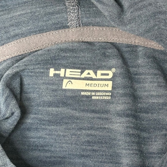 Head Blue Scrunched Back Athletic Outdoor Running Hoodie‎ Womens Size Medium M - Picture 8 of 12